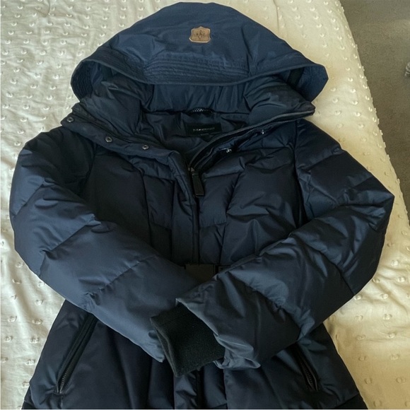 Navy Mackage XXS puffer coat - Picture 2 of 7